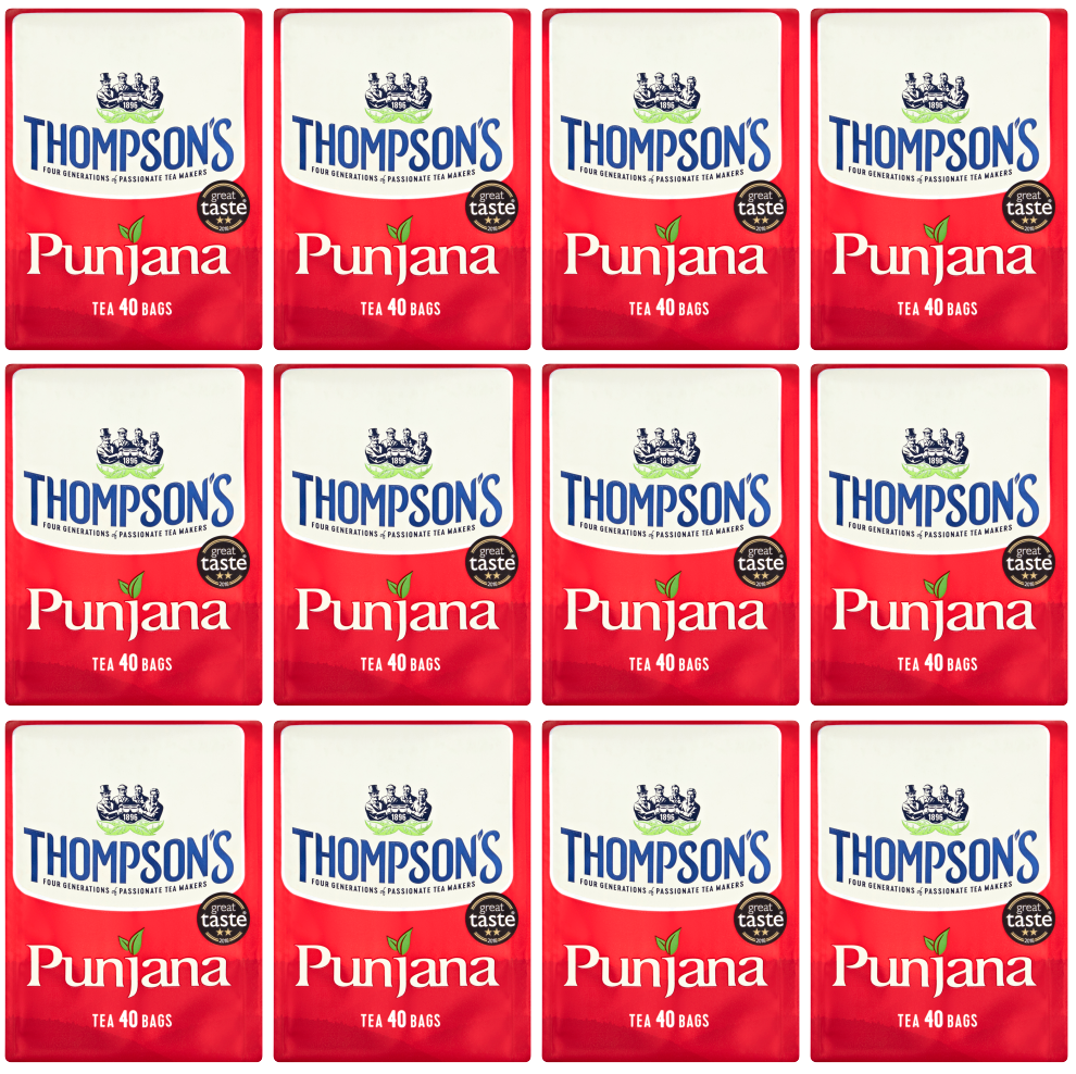 12 x Punjana Teabags 40'S