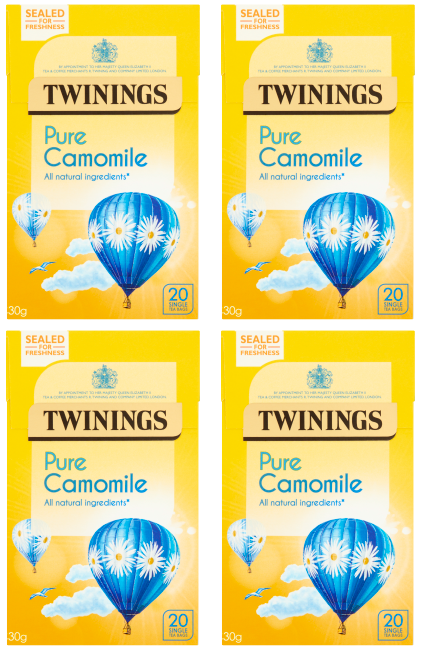 4 x Twinings Infusions Camomile 20