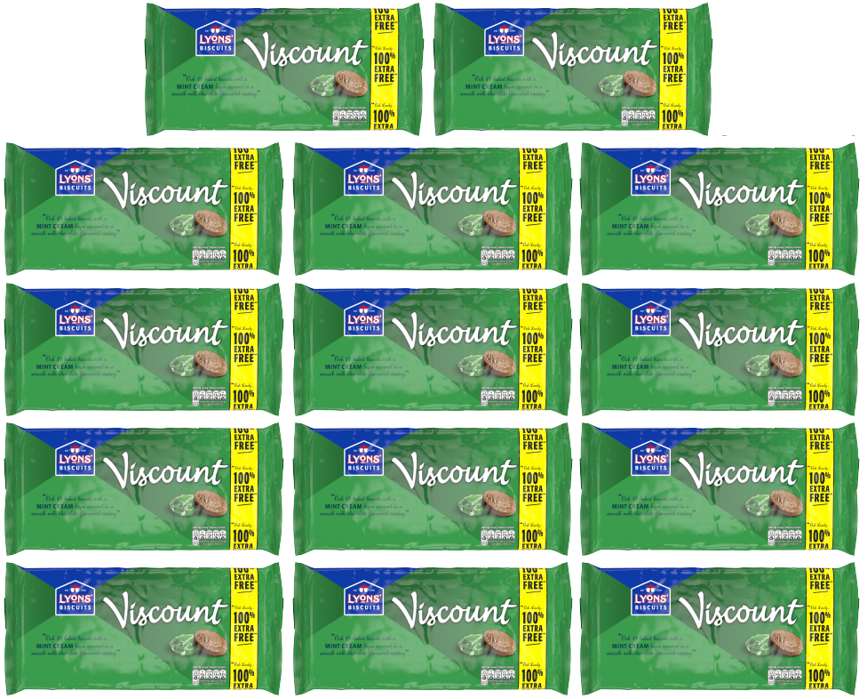 14 x Viscount Mint 100% Free 196Gm
