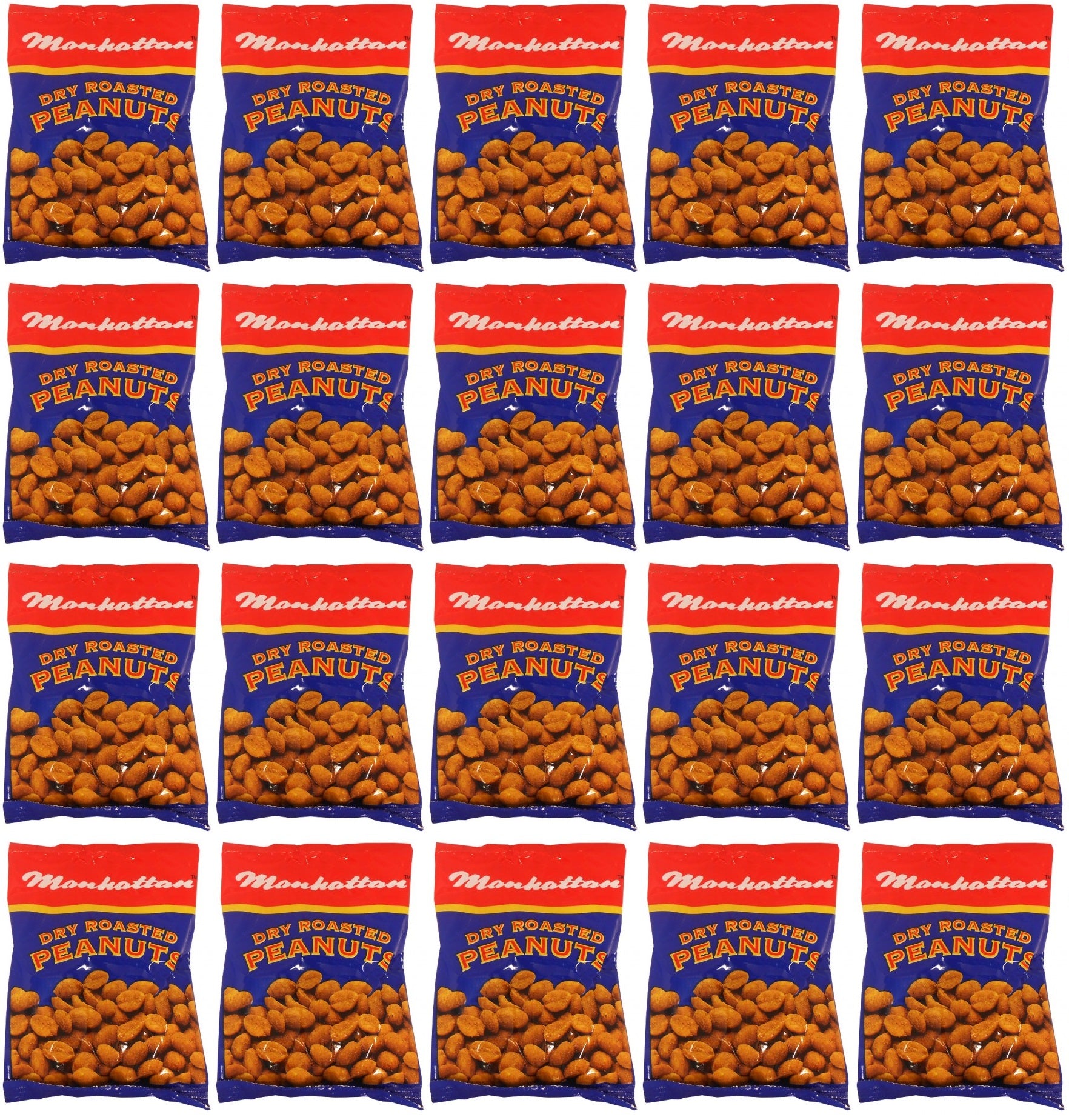 20 x Manhattan Peanut Dry Roast 40g