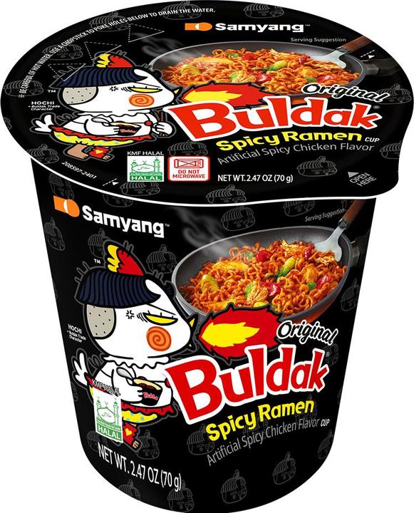 30 X Samyang Buldak Spicy Ramen Cheese Noodles Cup - 70G