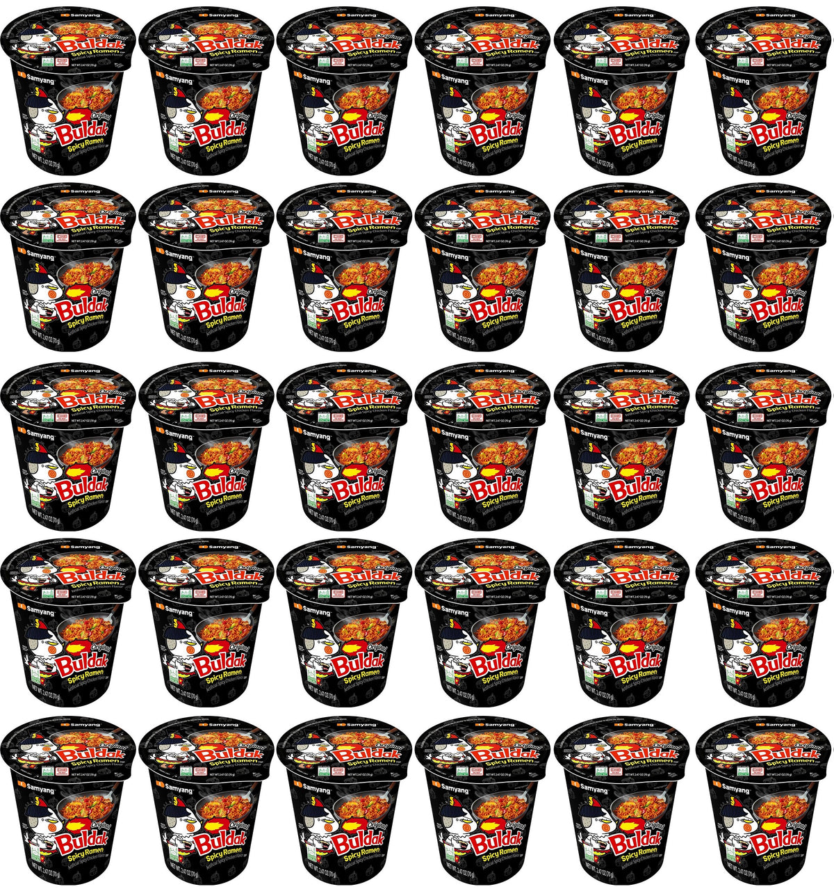30 X Samyang Buldak Spicy Ramen Cheese Noodles Cup - 70G