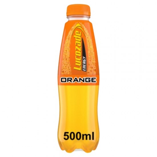12 x Lucozade Energy Drink Orange 500Ml