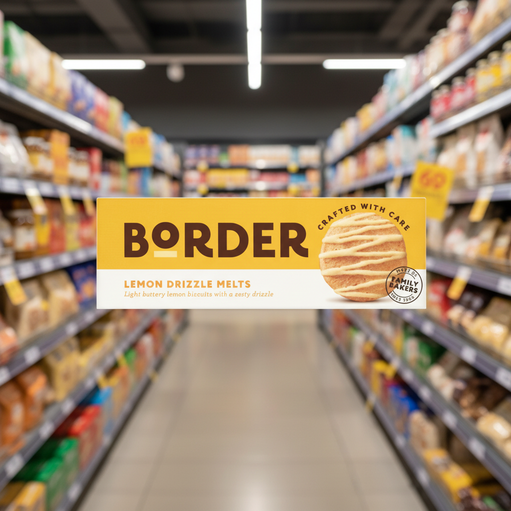 12 X Border Biscuits Lemon Drizzle Melts 150Gm