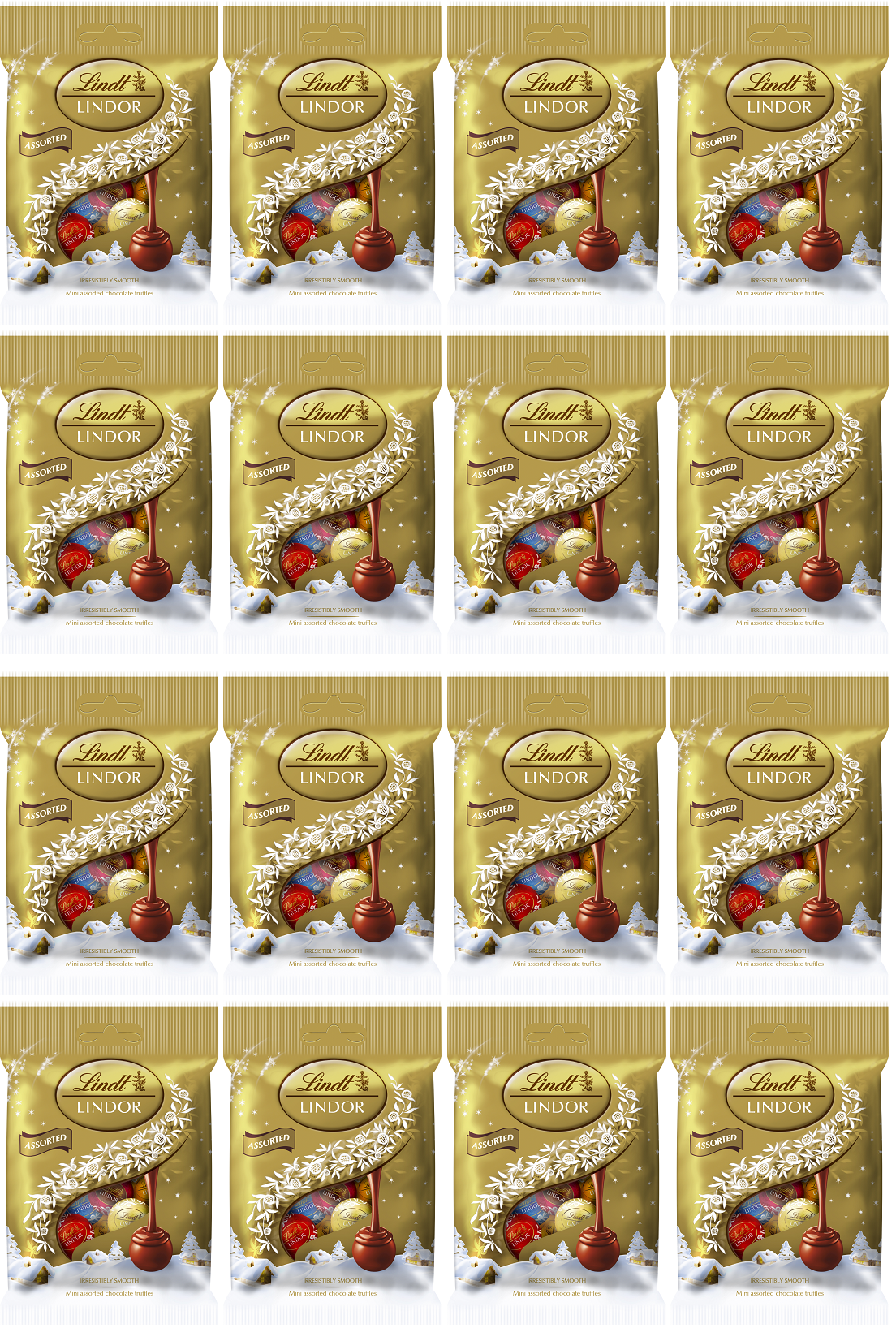 16 x Lindor Mini Assorted Truffles  - 80GM