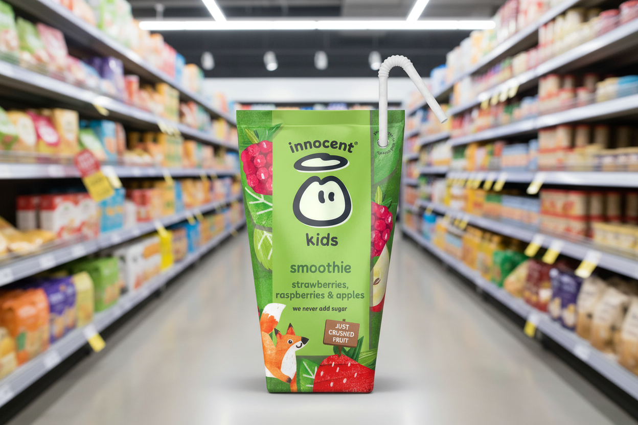 4 x Innocent Strawberries Rasp & Apples Juice 4 X 150Ml