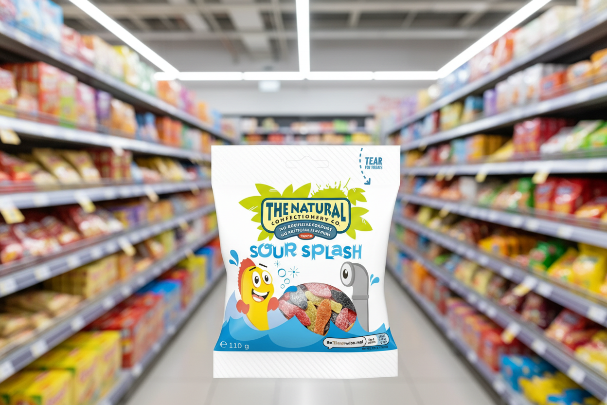 10 x The Natural Confectionery Co. Sour Splash 110G