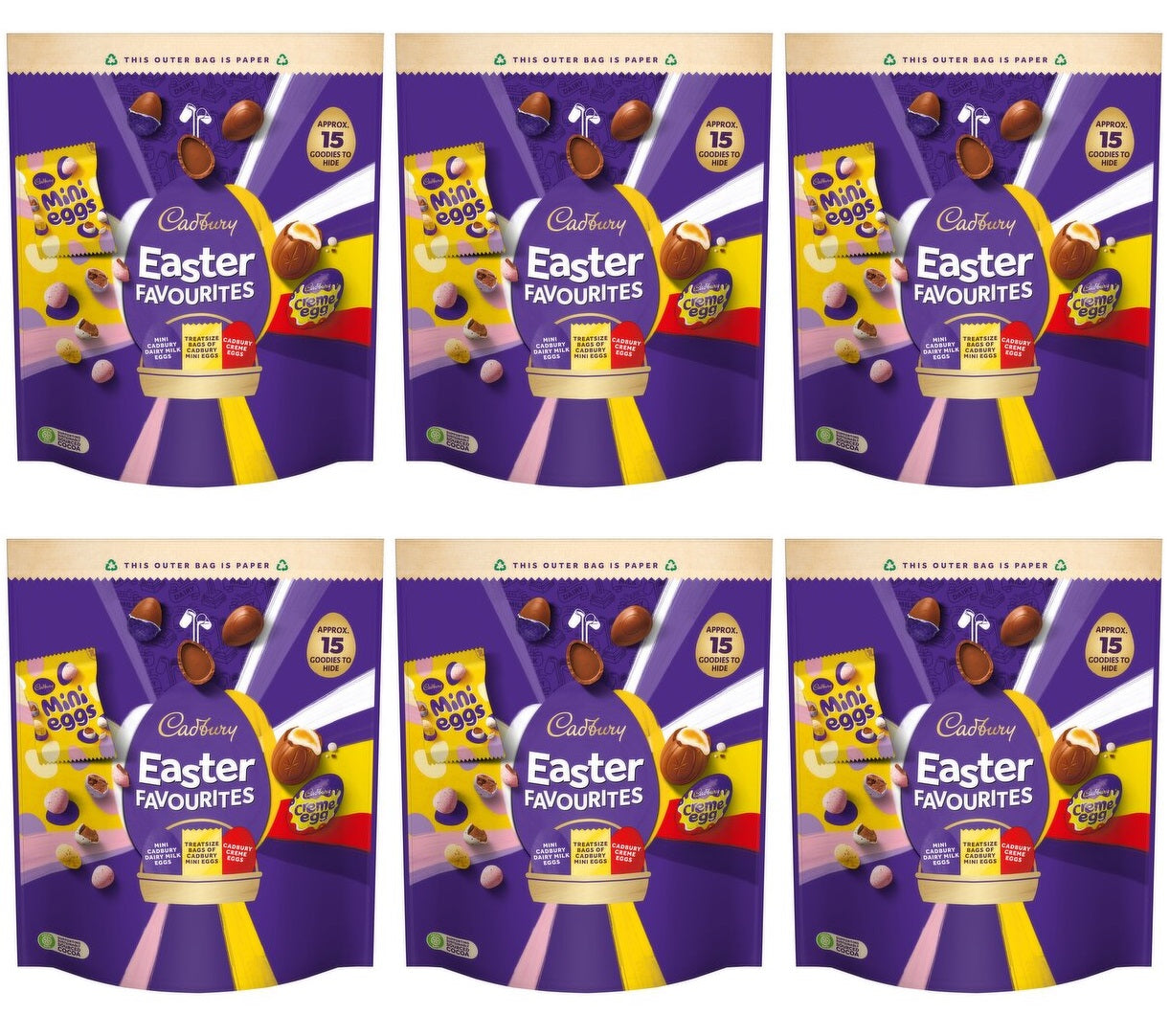 6 x Cadbury Easter Favourties 335G