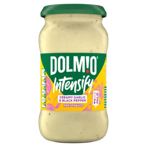 6 x Dolmio Intensify Creamy Garlic/pepper Pasta Sauce - 390G