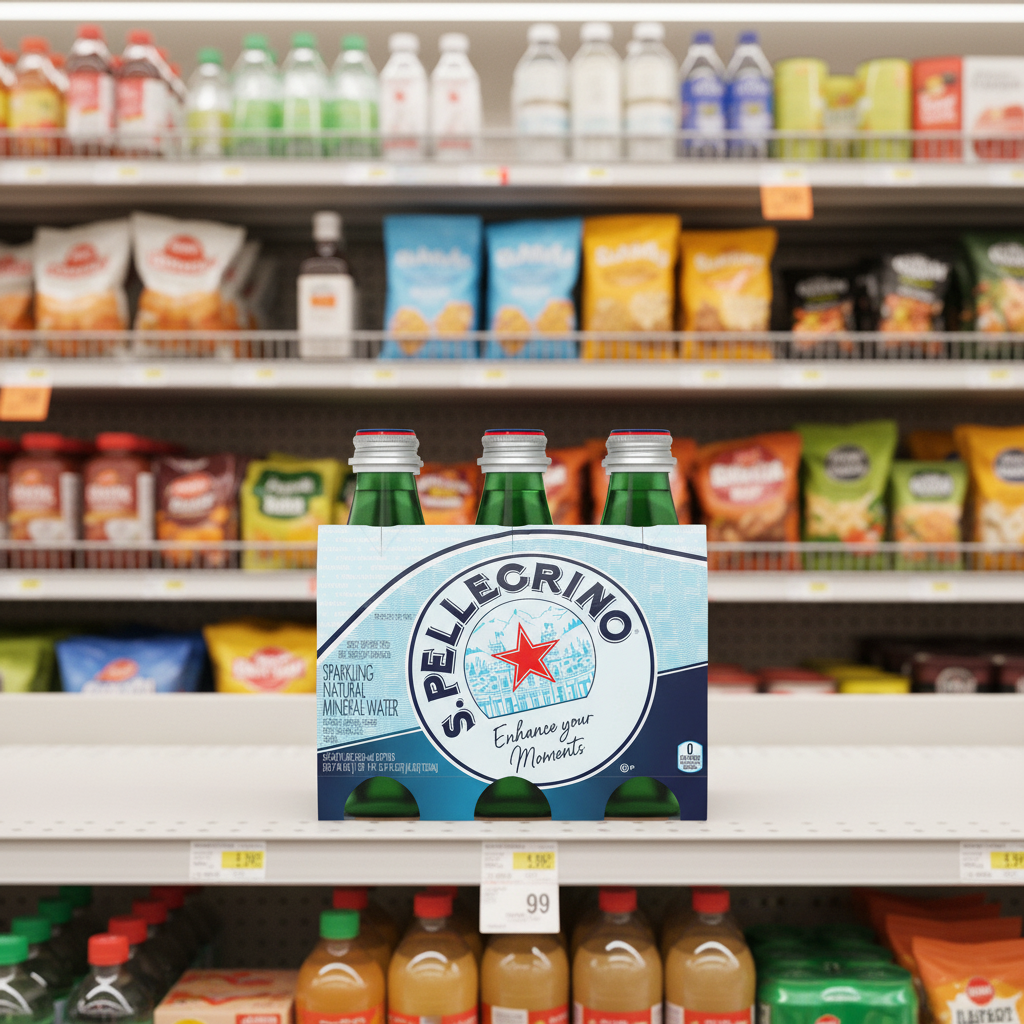 4 x San Pellegrino Carbonated Natural Mineral Water 6X250Ml