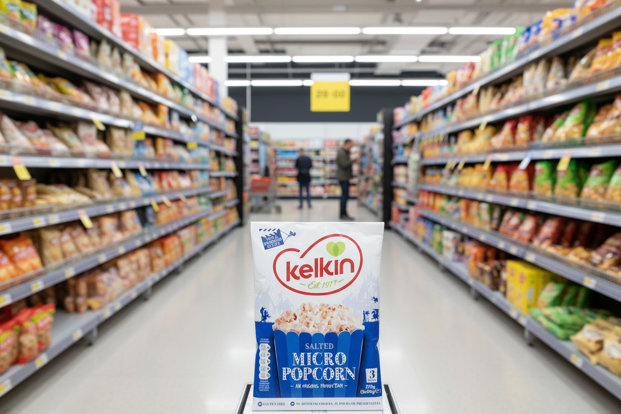 16 x Kelkin Salted Micro Popcorn 3 X 90G (270G)