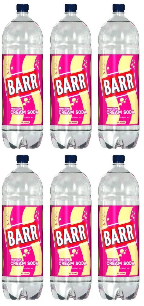 6 X Barr Cream Soda - 2Ltr
