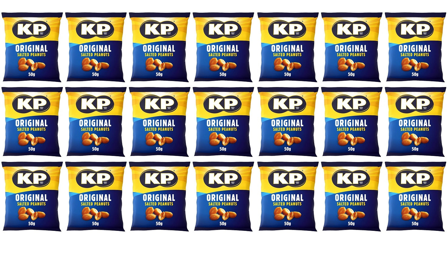 21 x Kp Original Salted Peanuts 50G