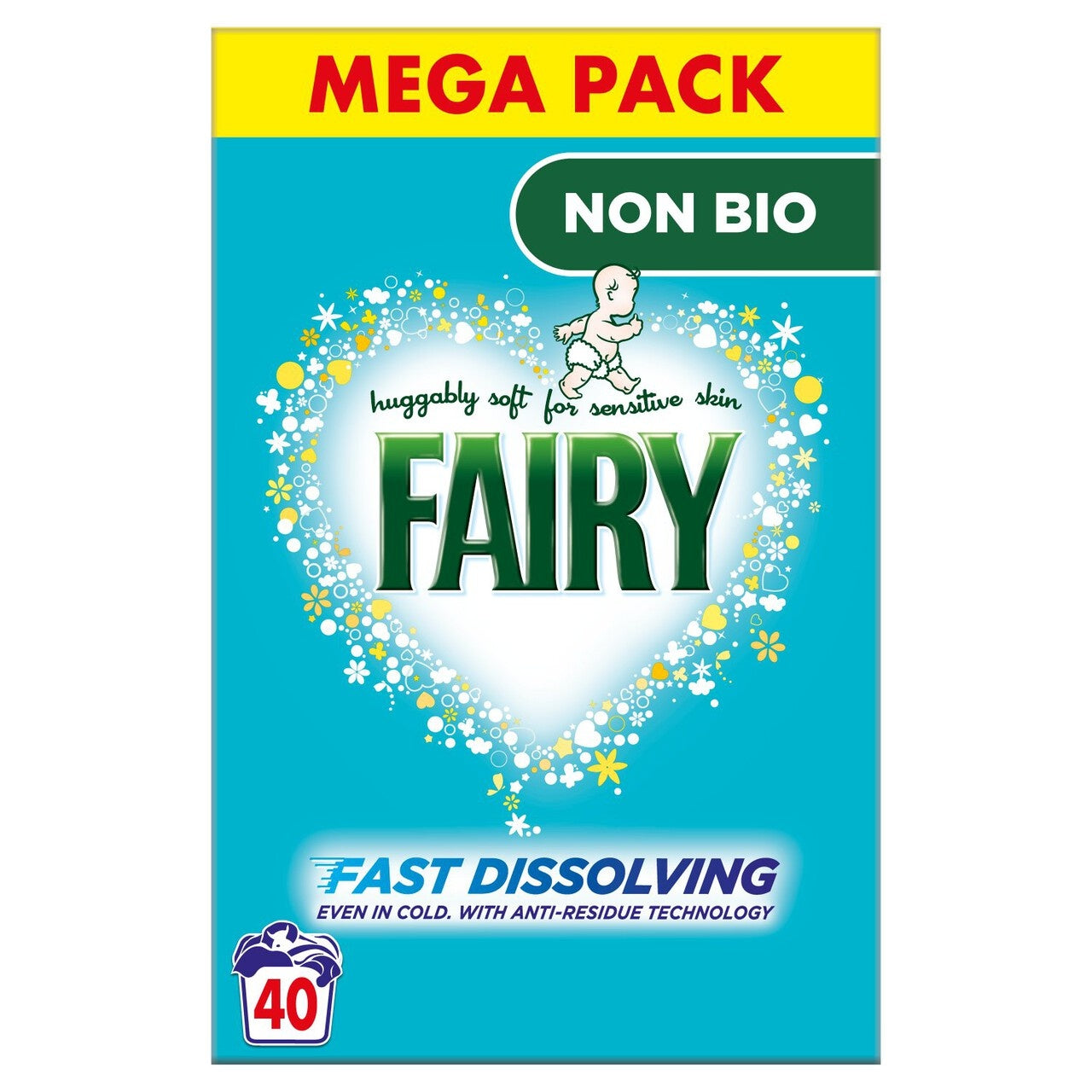 Fairy Non Bio Washing Powder 2.4Kg 40 Washes
