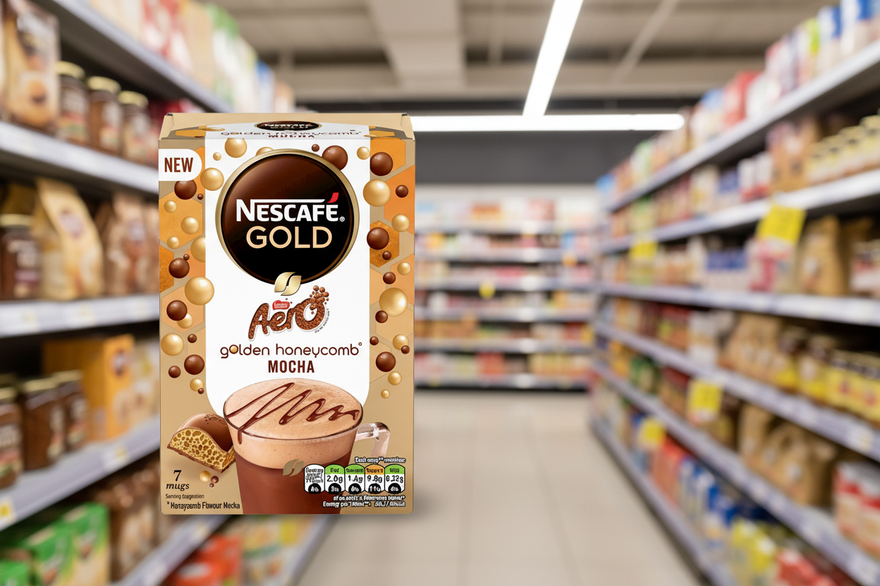 6 x Nescafé Aero Golden Honeycomb Flavour Mocha 7 X 19G (133G)