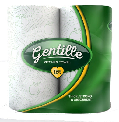 12 x Gentille Twin Pack Kitchen Towel