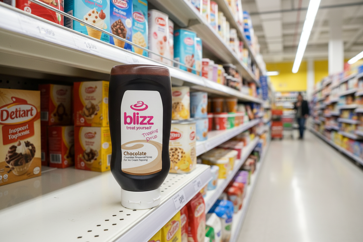 Blizz Topping Sauce Chocolate 570Gm