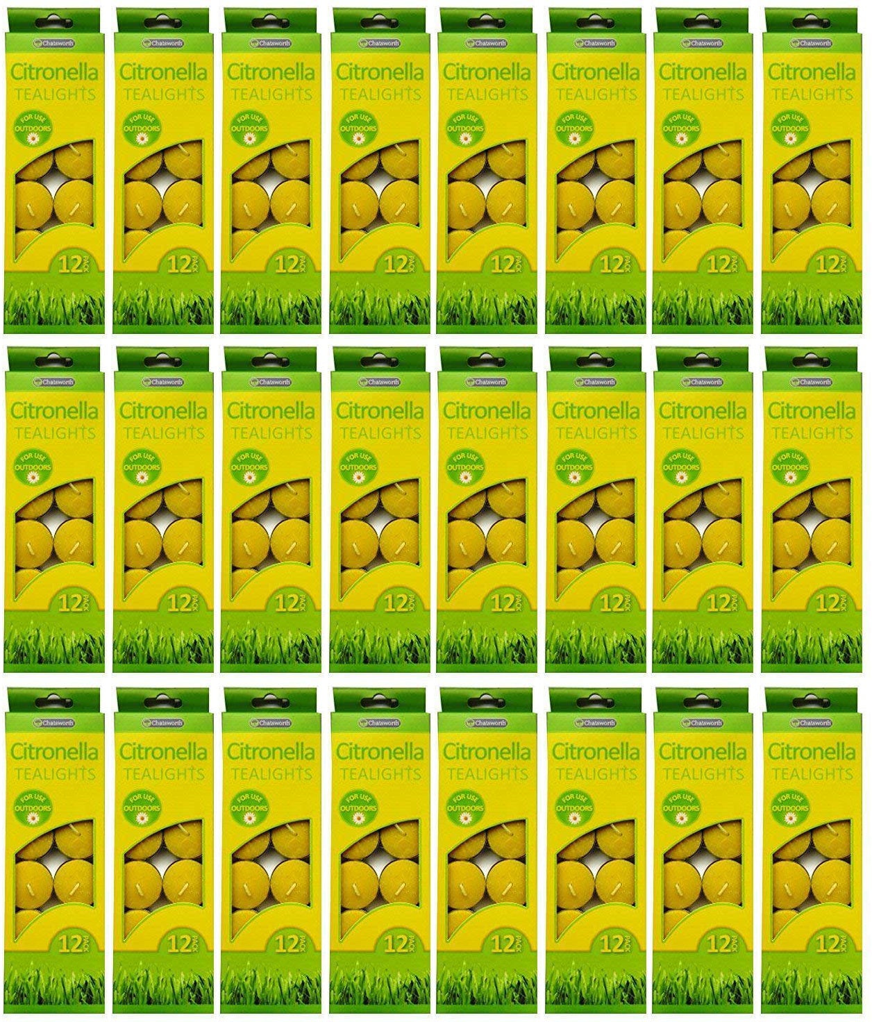 24 x Citronella Tealights - 12 Pack