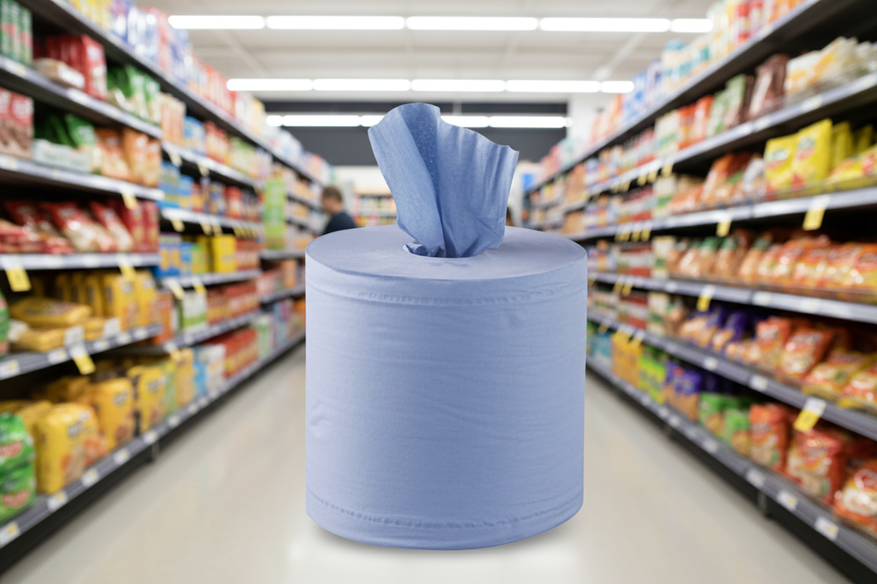 6 x Blue Centre Feed Roll 140Mt