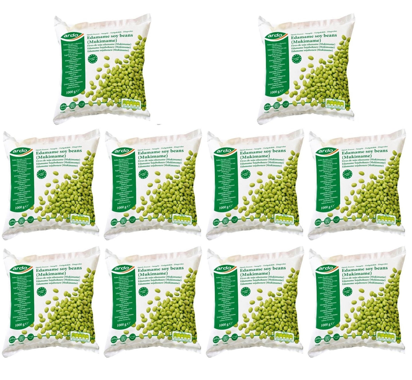 10 x Ardo Edamame Soy Beans 1Kg
