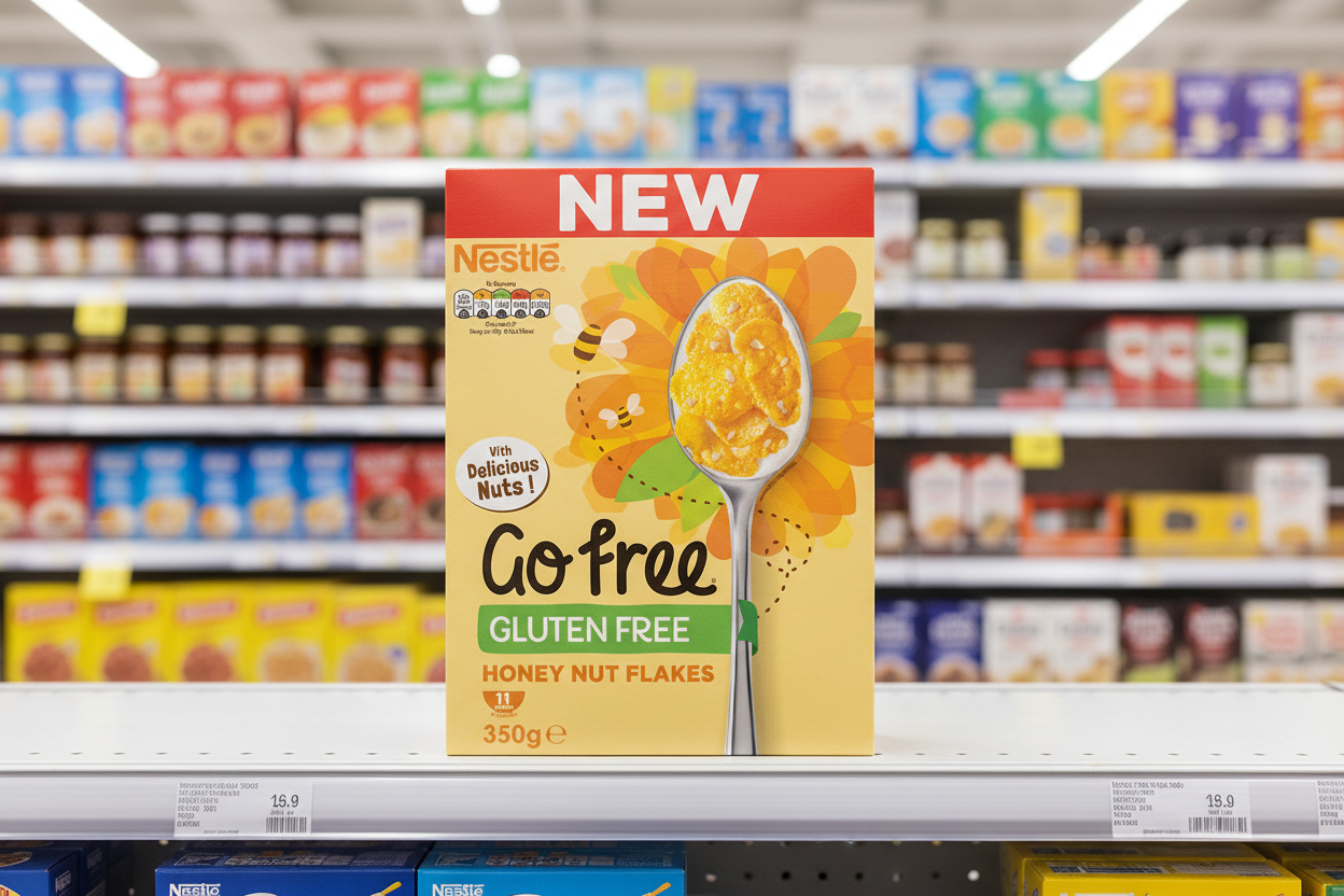 5 x Nestlé Go Free Honey Nut Corn Flakes  - 350G