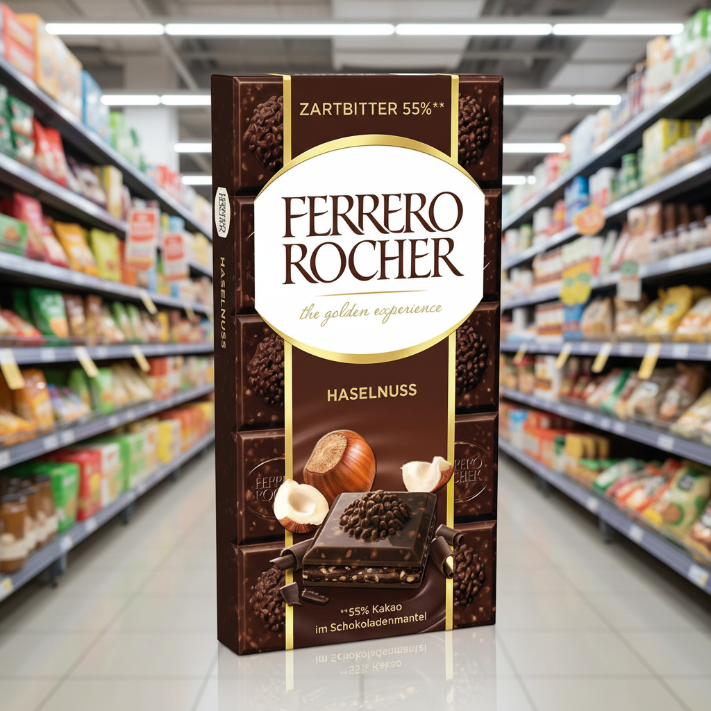 8 x Ferrero Rocher Dark Large Bar - 90GM