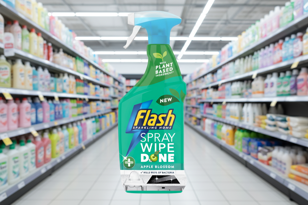 10 x Flash Spray Wipe Done Apple Blossom  - 800ML