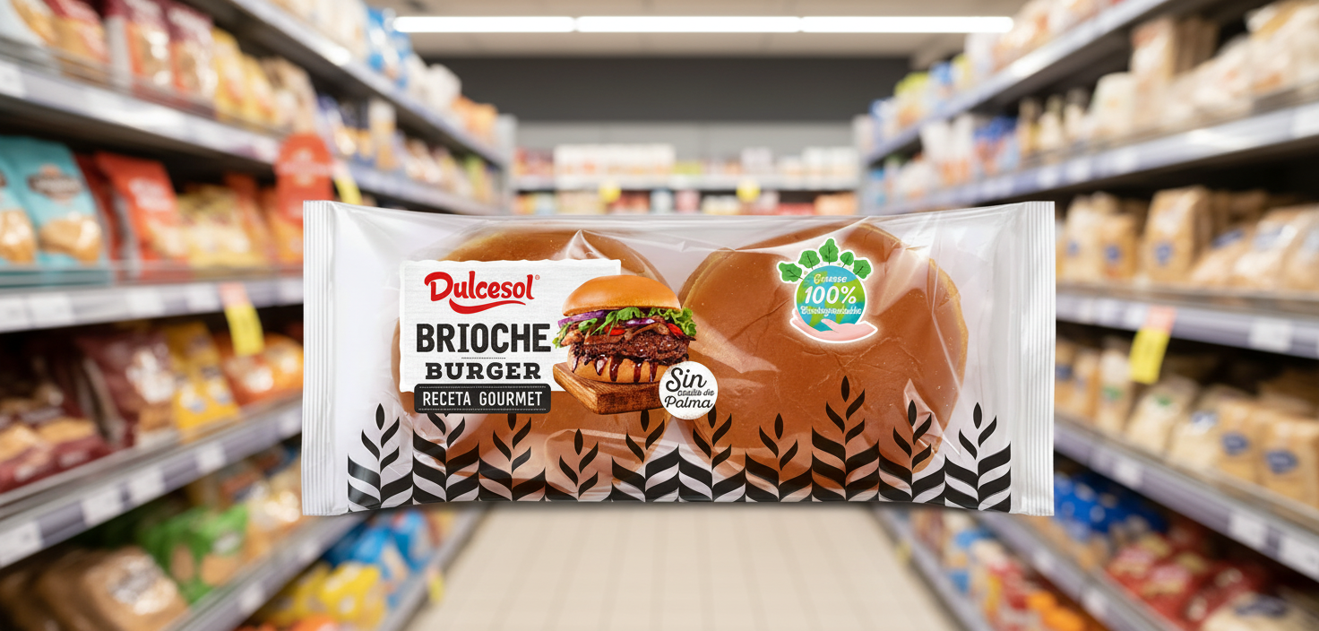 7 x Dulcesol Brioche Burger Buns 4 Pack - 370Gm