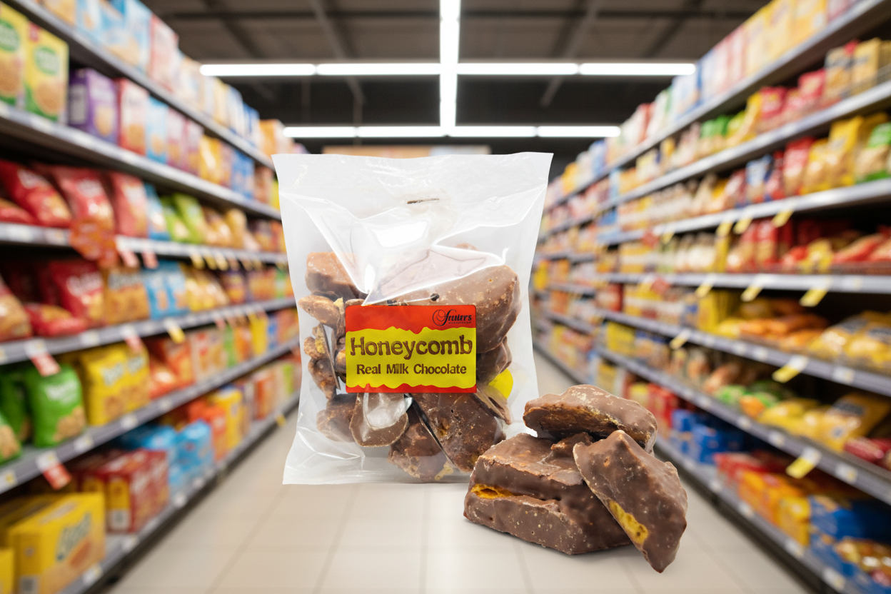 16 x Fosters Chocolate Honeycomb Bags 120Gm