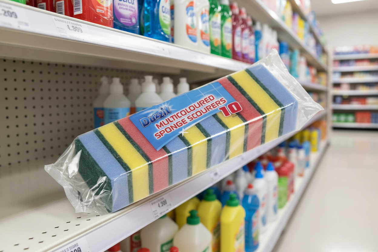 40 X Duzzit Sponge Scourers 10 PACK