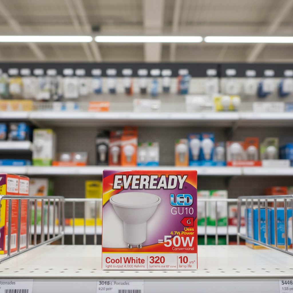 5 x Eveready Led Bulb Gu10 Cool White 5W - Single