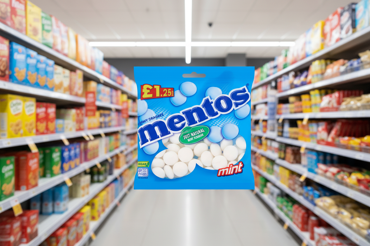 12 X Mentos Mint Bag 135G