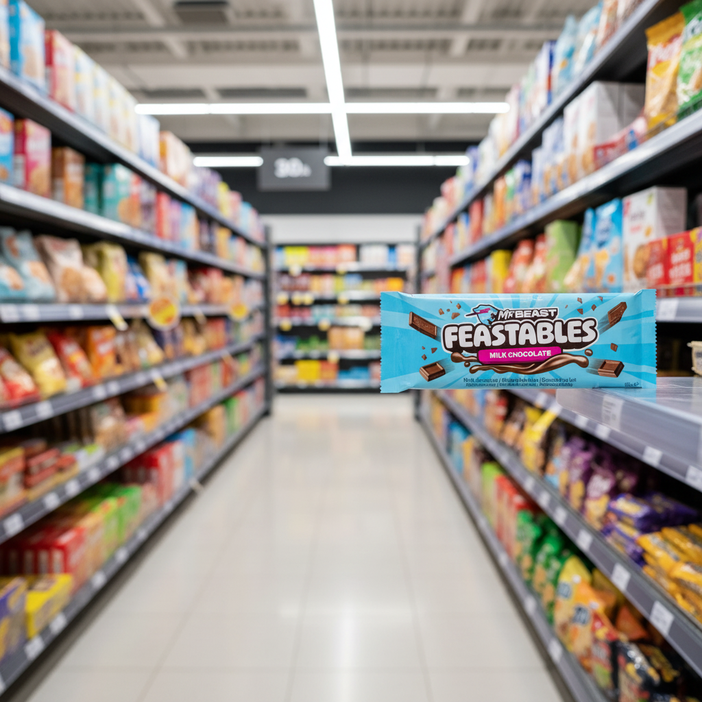 10 x Mr Beast Feastables Milk Chocolate - 60GM