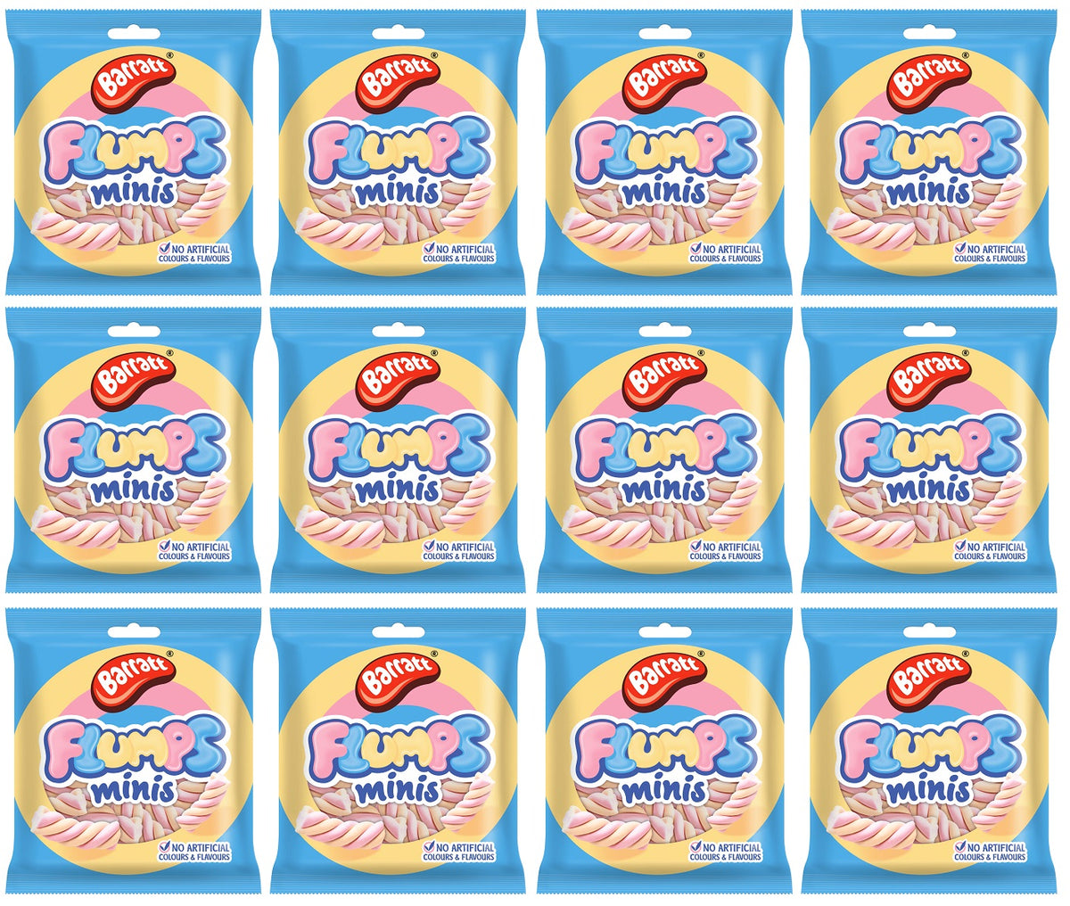 12 X Barratts Mini Flump - 65Gm