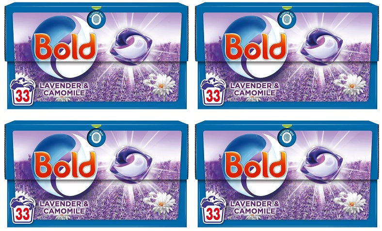 4 x Bold All In 1 Pods Lavender  - 33 PACK