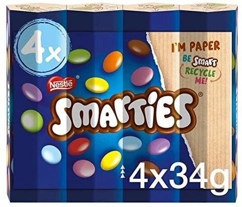 12 x Smarties  4 X 34G (136G)