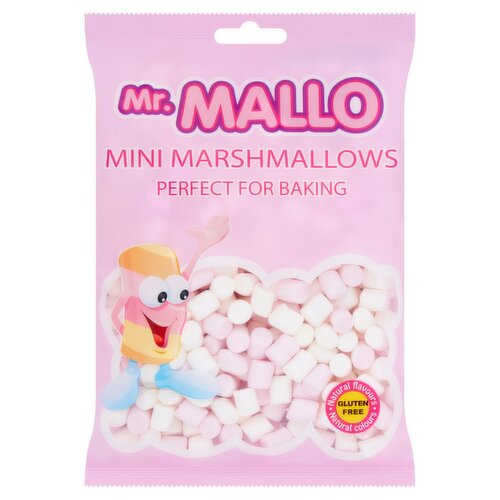 12 X Mr Mallo Pink & White Mini Marshmallows (12 Case) - 150G