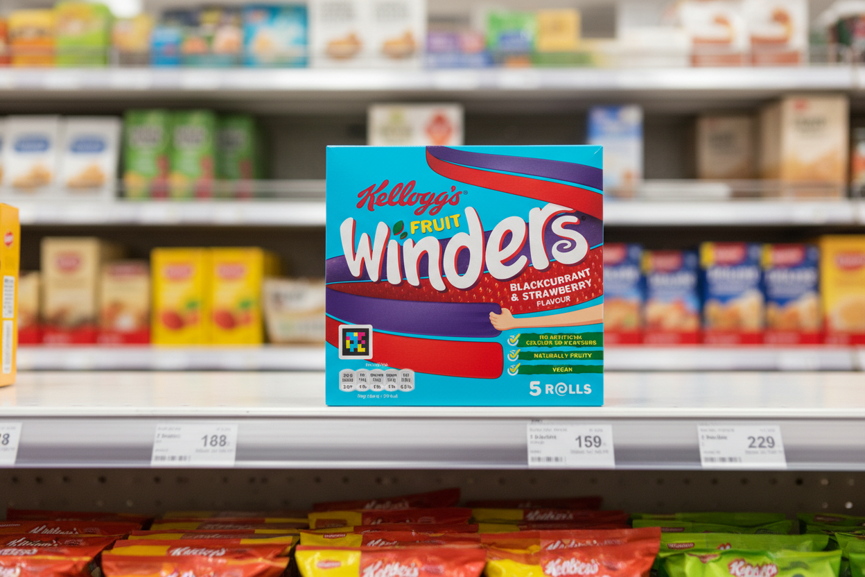 10 X Fruit Winders Strawberry & Blackcurrent 5 x 17g pack