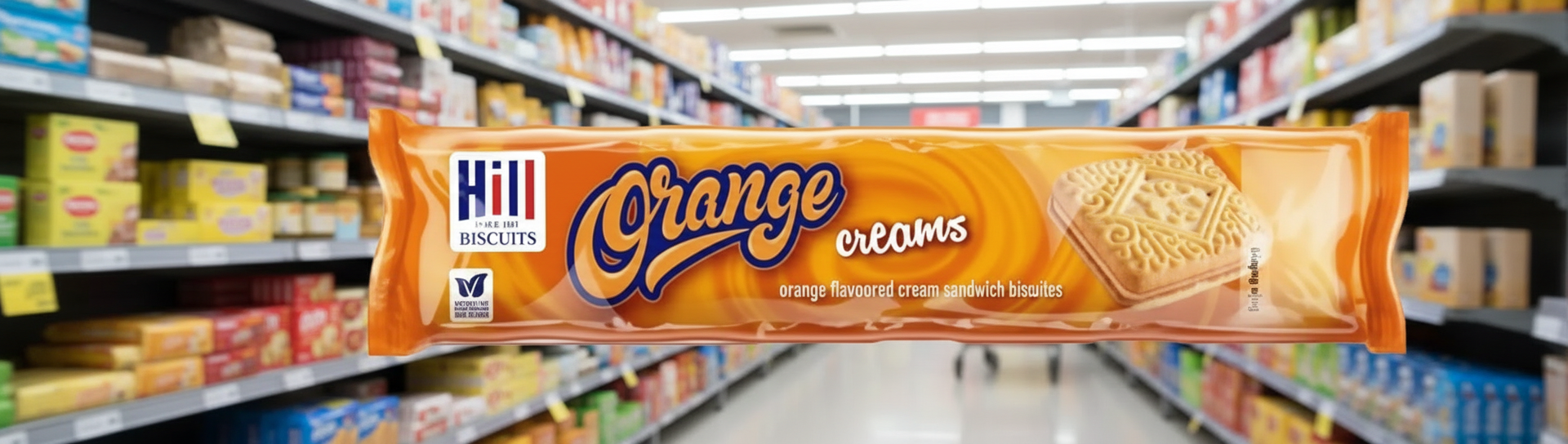 36 x Hills Orange Creams - 150Gm