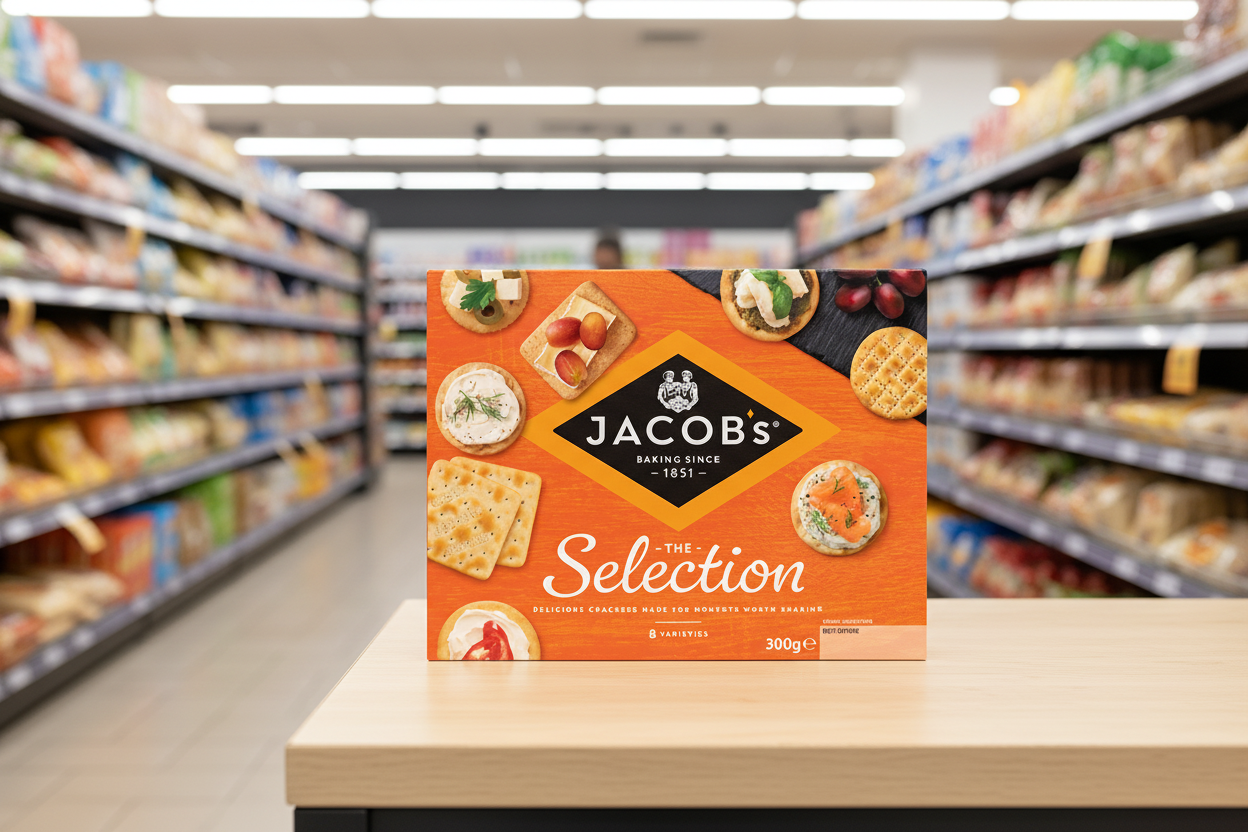 10 X Jacobs Biscuits For Cheese Christmas Crackers 300G