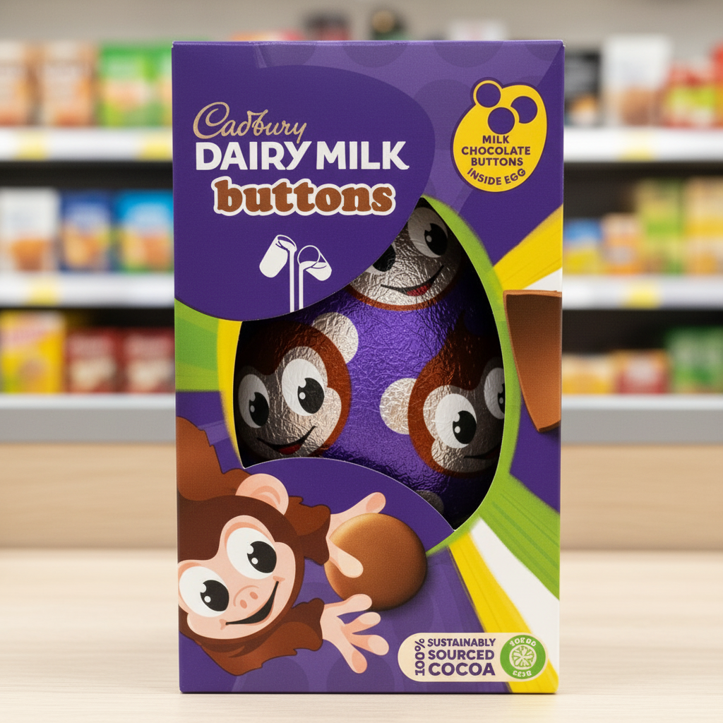 12 x Cadbury White Buttons Small Egg - 97GM