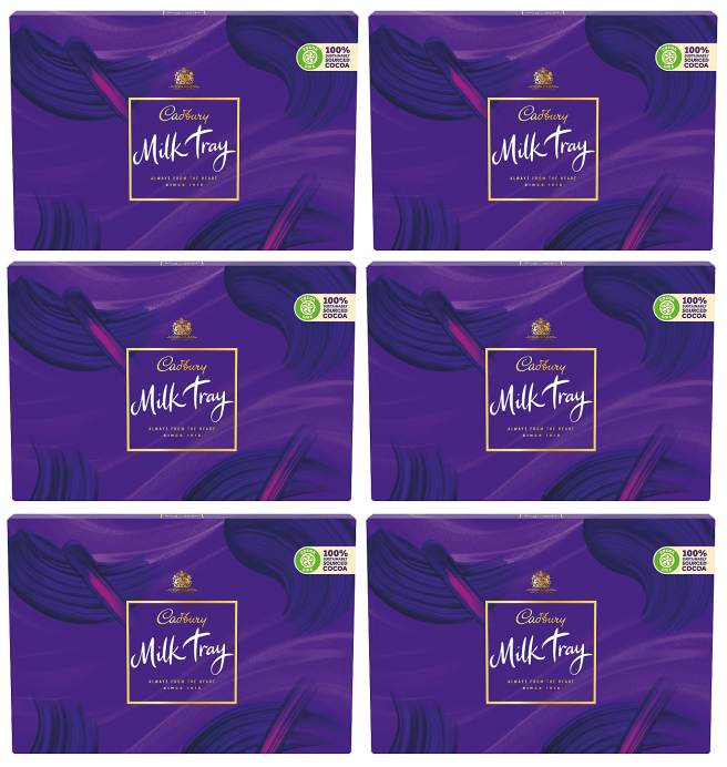 6 x Cadbury Milk Tray Large Box Chocolates - 530GM