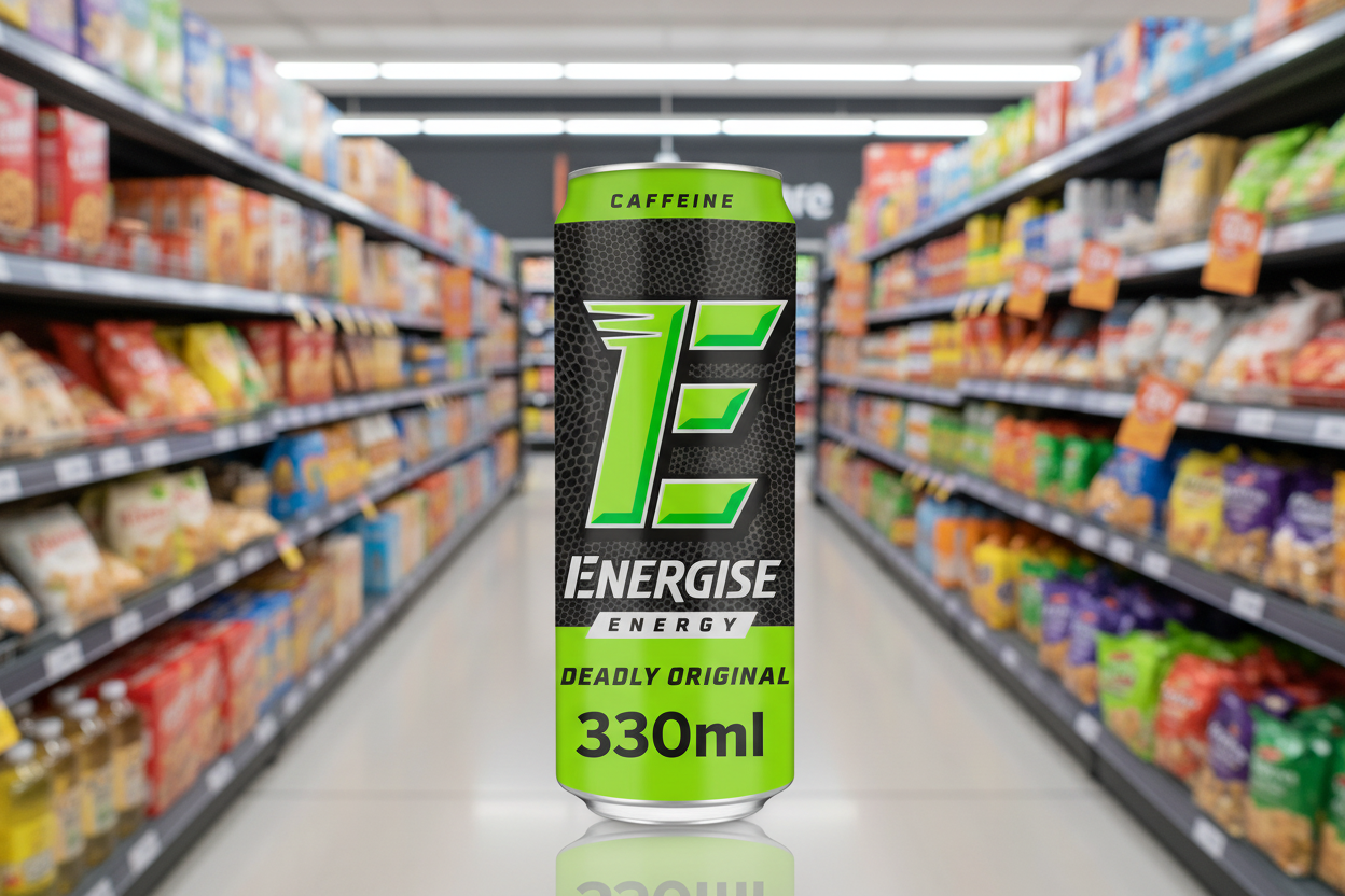 18 x Energise Energy Deadly Original Can 330Ml