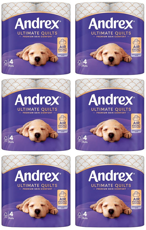 6 X Andrex Supreme Quilts - 4 Pack