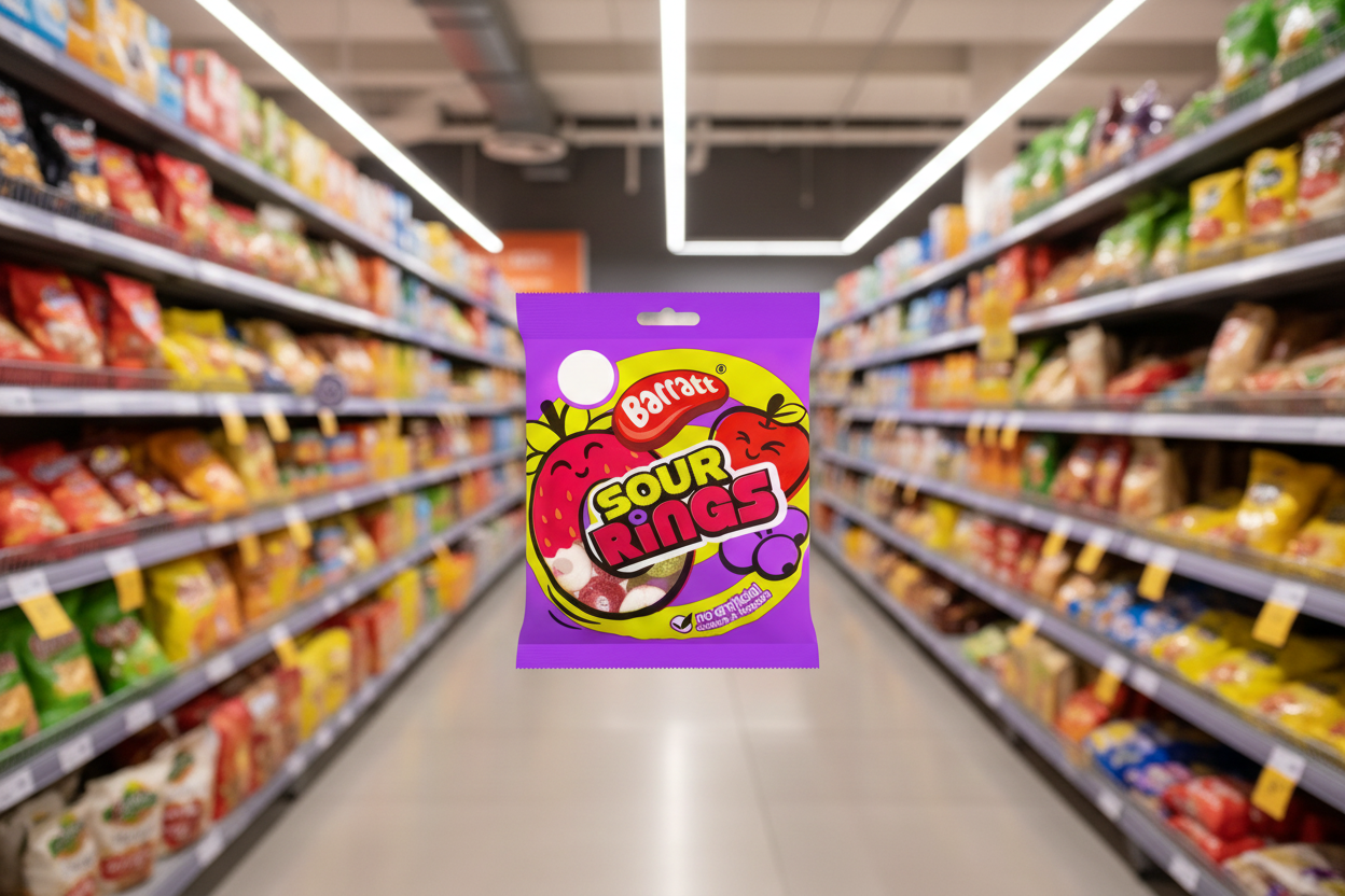 20 x Barratt Sour Rings 80G