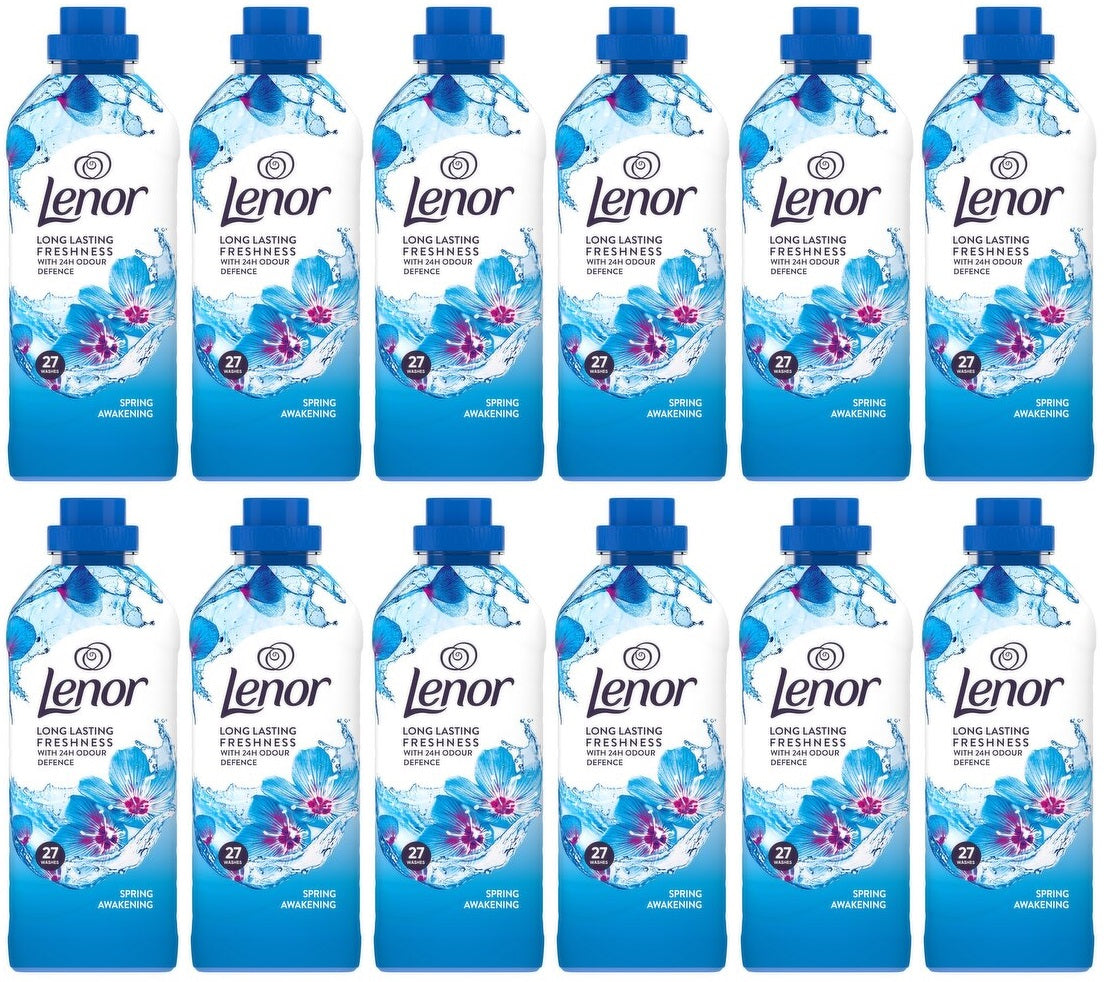 12 x Lenor Fabric Conditioner 27 Washes Spring Awakening 891ml