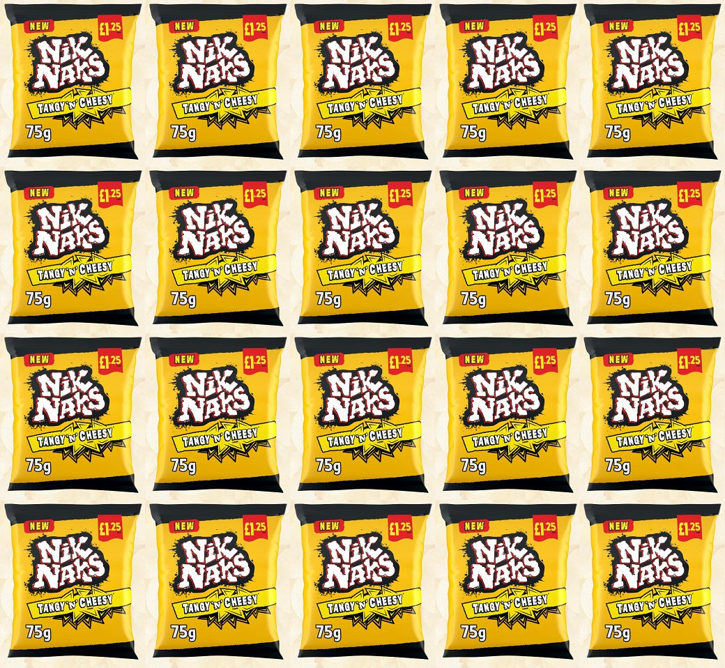 20 x Kp Nik Naks Tangy N Cheesy - 75GM