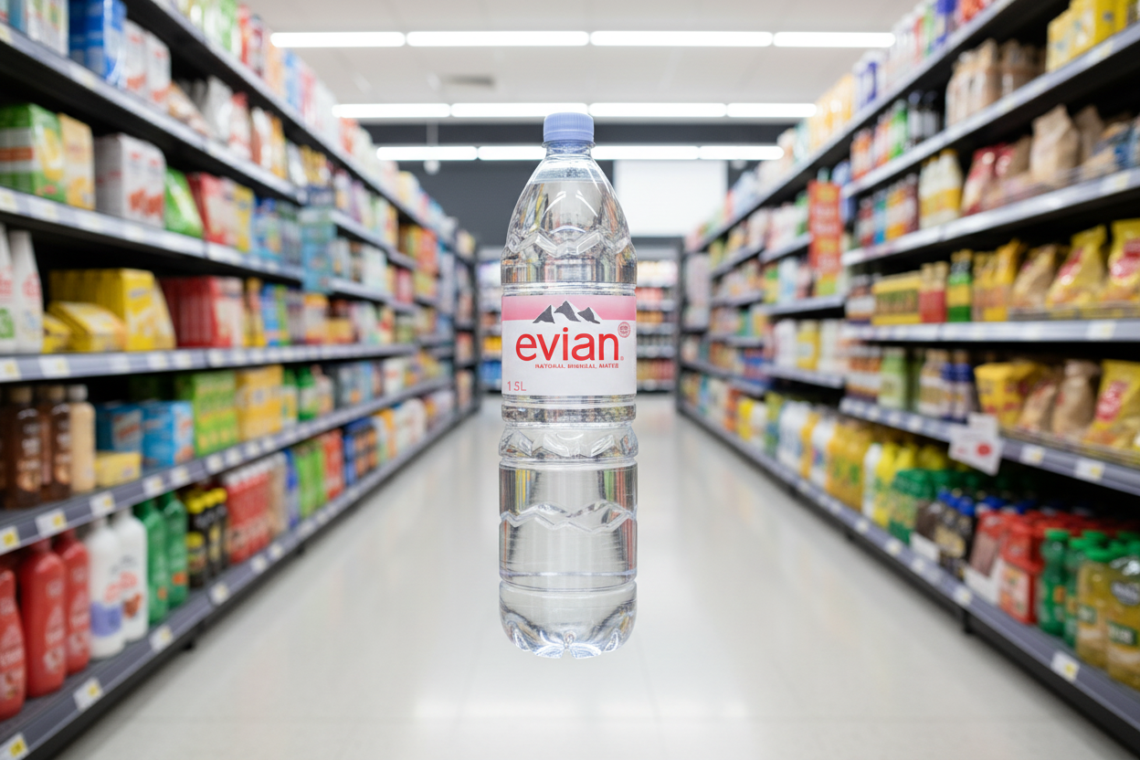 8 x Evian Natural Mineral Water 1.5L