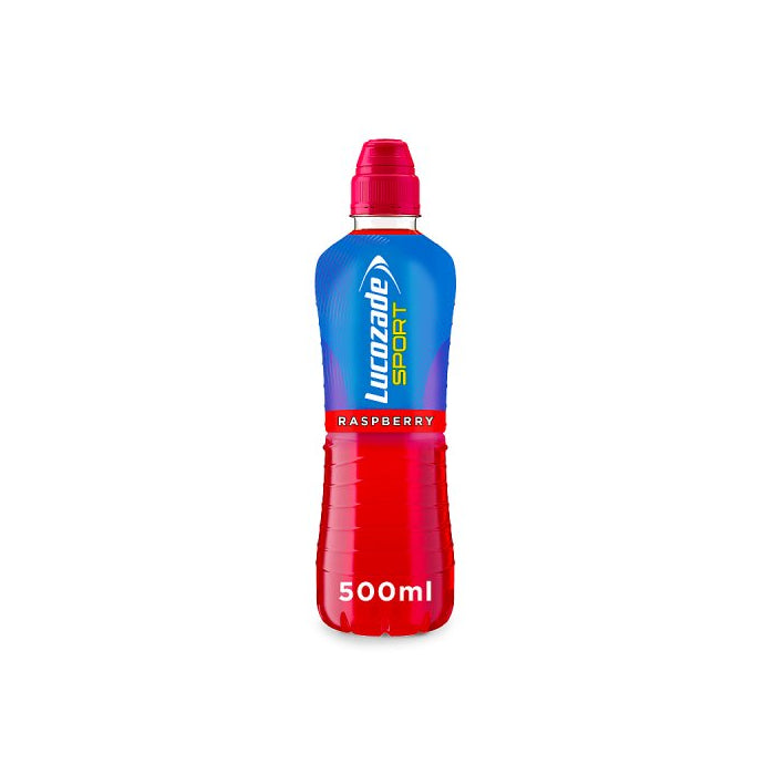 12 x Lucozade Sport Drink Raspberry 500Ml