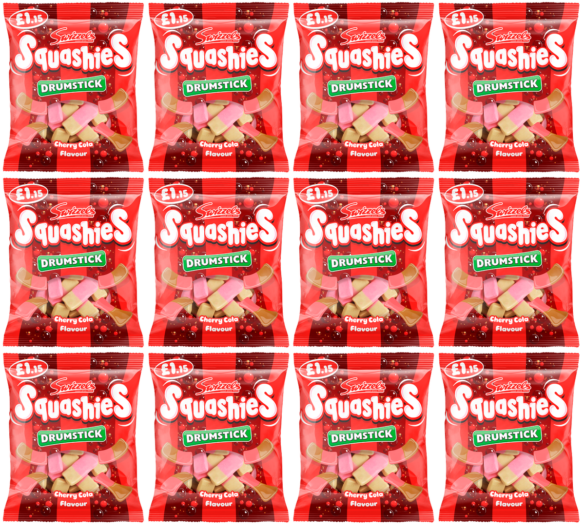12 X Squashies Cherry Cola - 120Gm